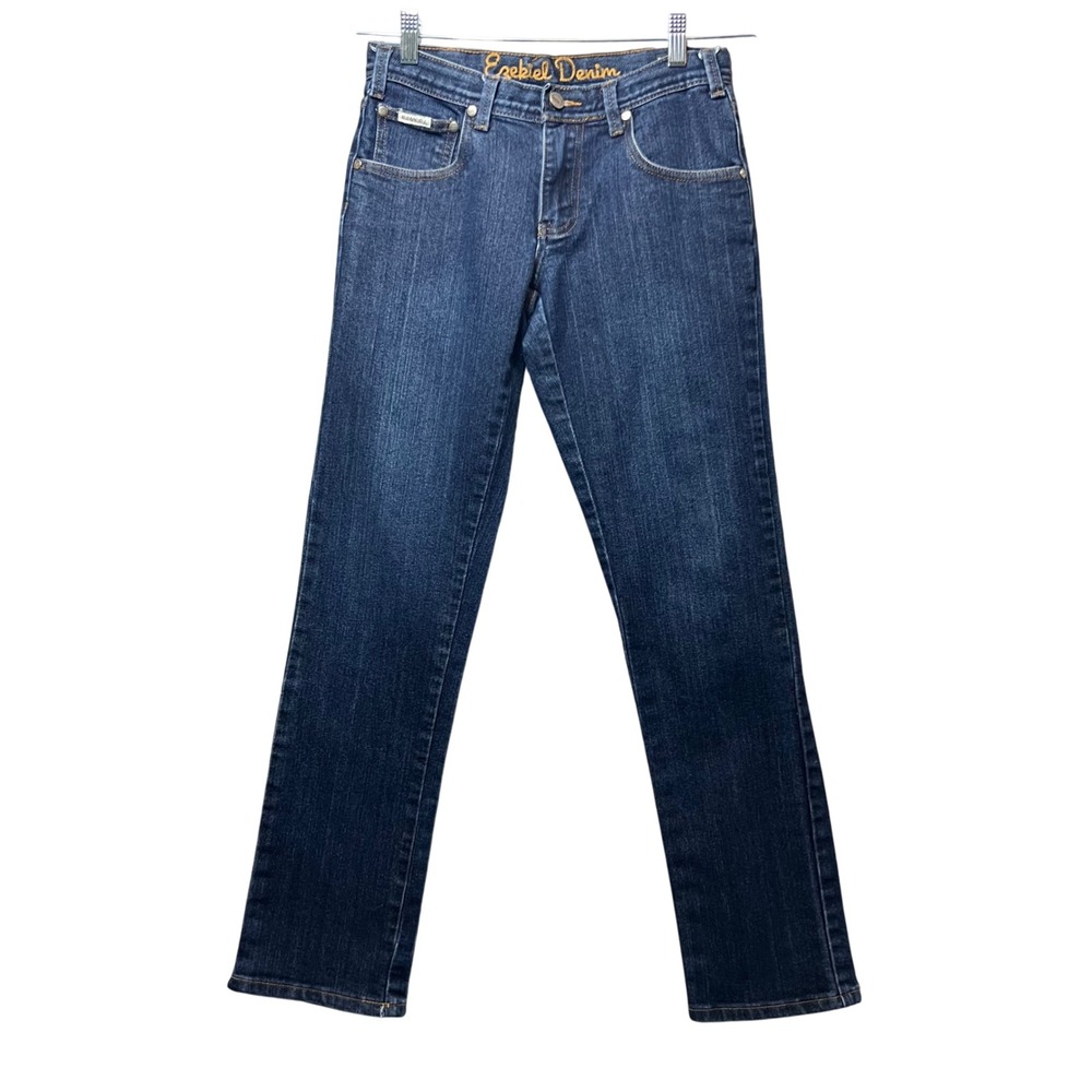 Vintage Y2K Ezekiel Denim Jeans Rolling Stone Rocker Fit Dark Wash 30 Low‎ Rise